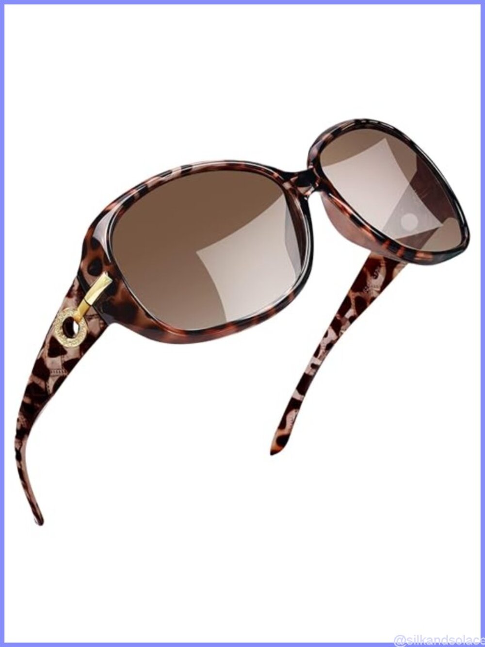 Oversized Rectangle Polarized Sunglasses UV400 Protection Retro Wrap Around